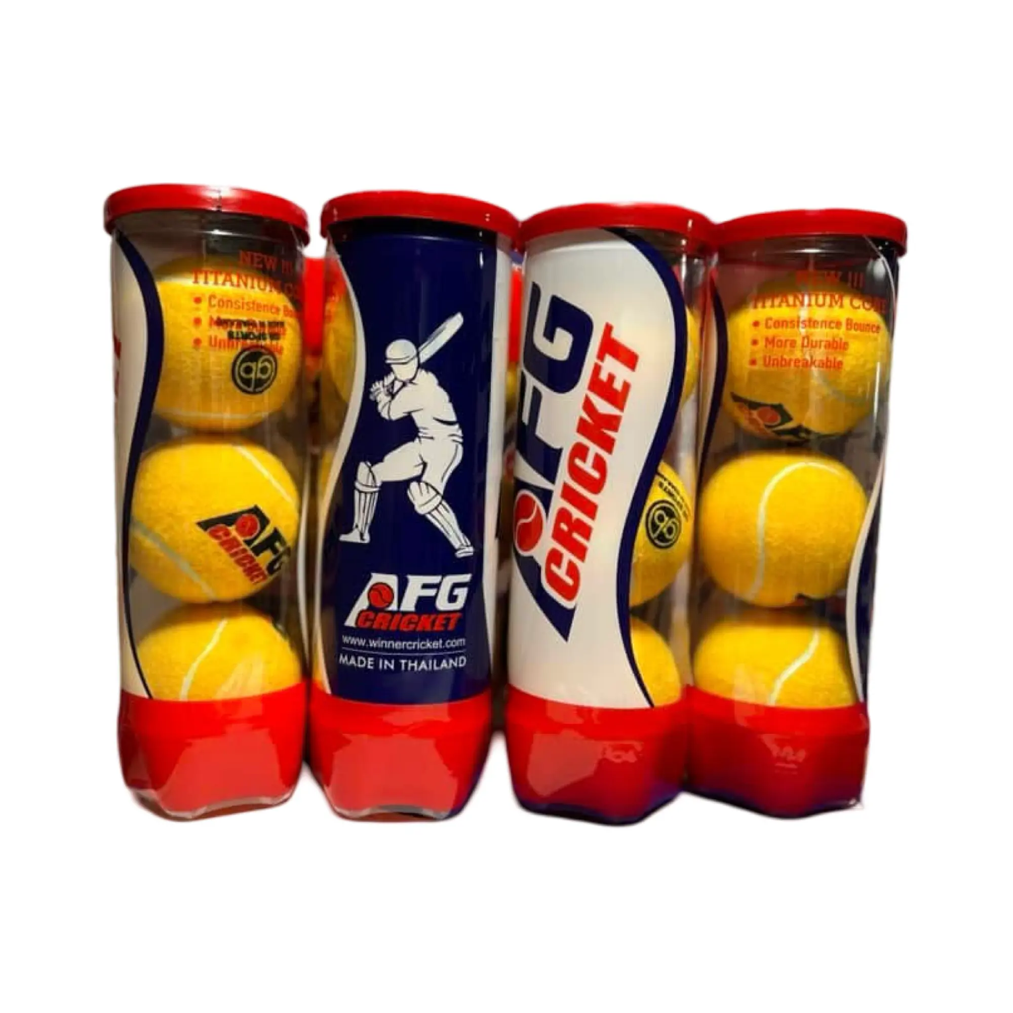 AFG Tennis Cricket Ball â€“ Pack of 3